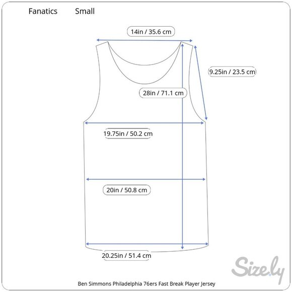 Fanatics Philadelphia 76ers Fast Break Royal Ben Simmons Player Jersey #25 Small - Picture 8 of 8